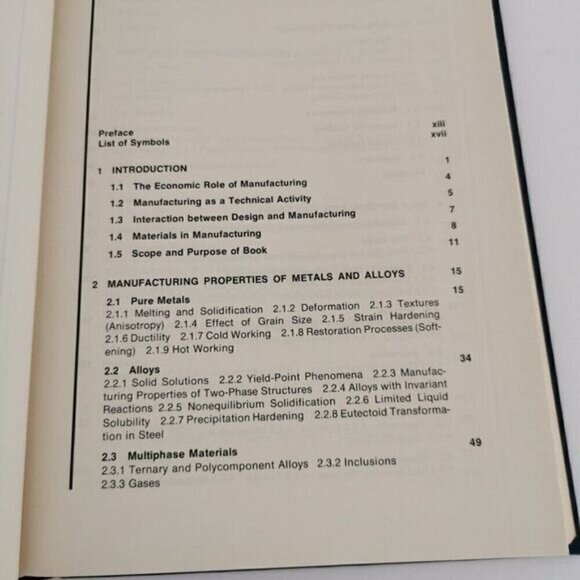 1977 Introduction to Manufacturing Process Textbook John Schey Vintage Engineer - Picture 4 of 8